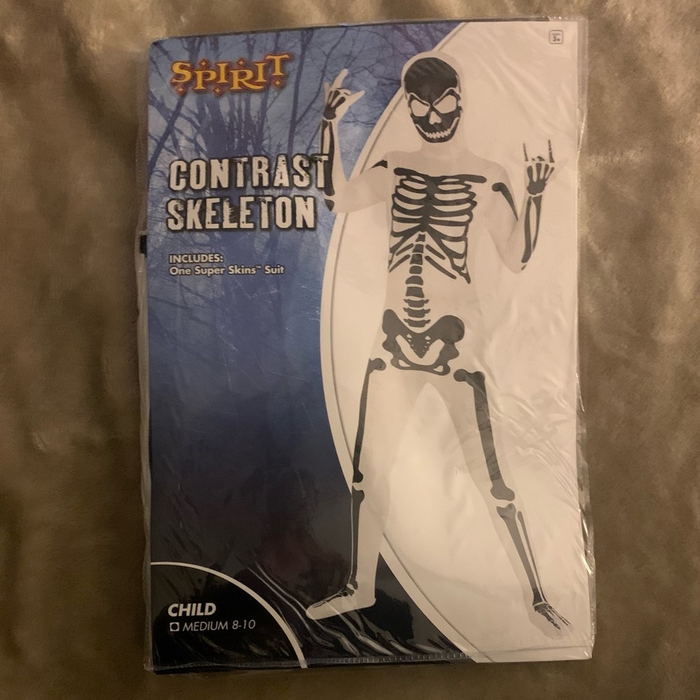 Spirit Black and White Skeleton Costume for Kids